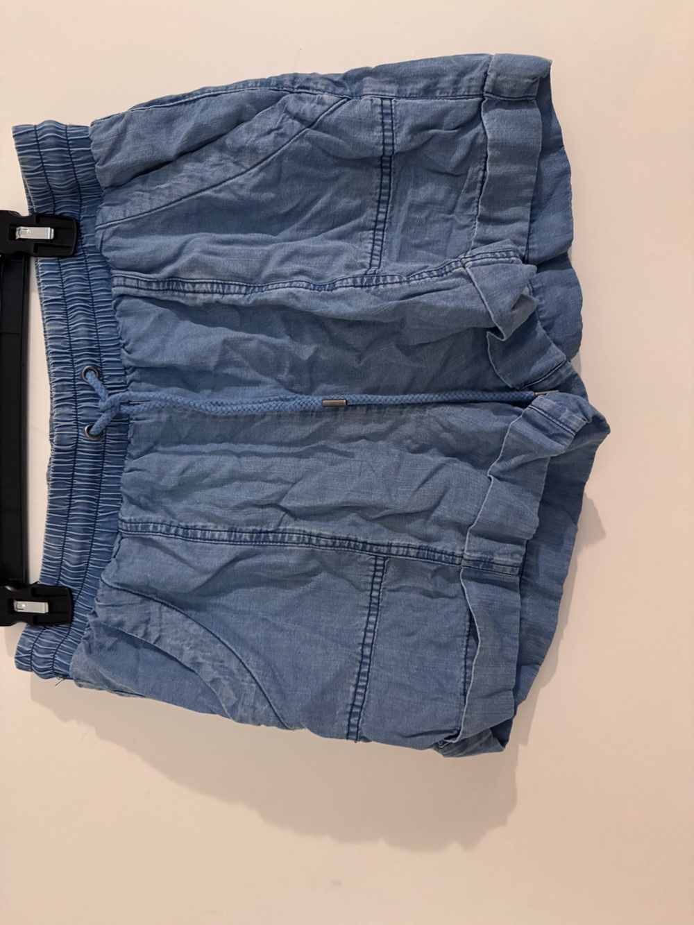 Universal Thread Chambray Elastic Waist Short - Light Blue